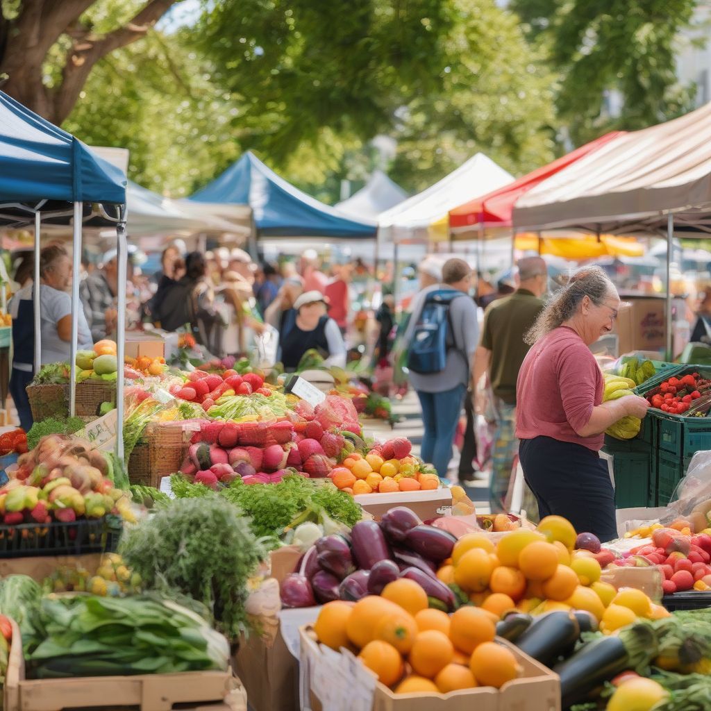 Fresh Produce at a Farmer's Market