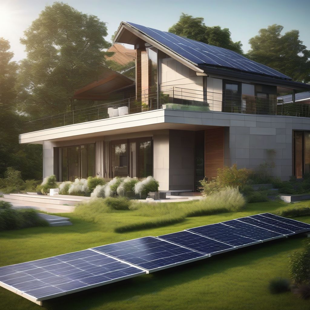 Net-Zero Home with Solar Panels